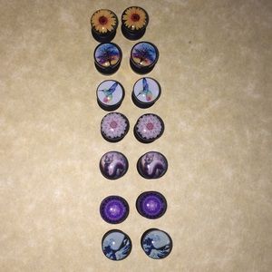 7 pair screw back plugs